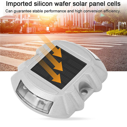 Reusable Solar Road, 2Pcs 6 LED Stud Lights Ground Garden Lawn Path De 2