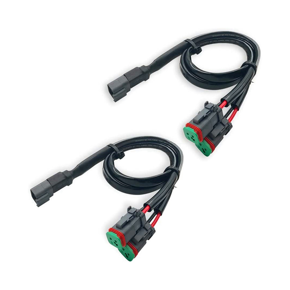 Adattatore Presa Connettore Femmina Dt Dtm A Doppia Uscita Deutsch 2 In 1-image