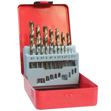 19 részes kobalt fúrószár készlet 1,0-10 mm M35 keményfém fúrószárak 5% csavarás HSS M