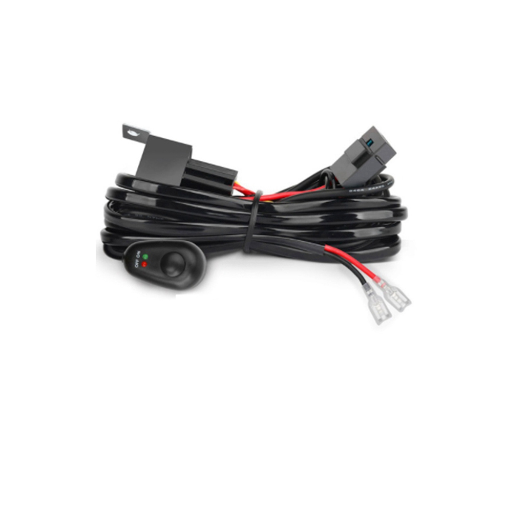 Wiring Harness Kit For 1 Fuse On-Off Switch 12V 40A Relay 180 W/ Light 4852461773308