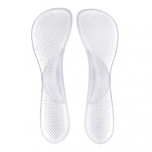 1 Pair Insoles Anti-skid Great Friction Particle Elastic No Deformation Transparent Breathable Sweat Absorption Non-Slip High Heel Cushion Inserts