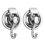 2Pack Heavy Duty Vacuum Suction Cup Wreath Hanger Silver-Plated Plishe 1
