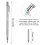2 Packs Tungsten Carbide Scriber with Magnet, Extra 10 Replacement Mar 5
