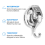 2Pack Heavy Duty Vacuum Suction Cup Wreath Hanger Silver-Plated Plishe 4