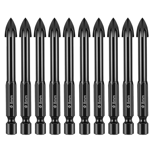 Ceramic Drill Bit Hexagon Tile Concrete Cement Wall Drilling 8Mm