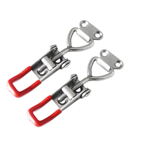 4PCS Stainless Steel Locks with Adjustable Buckles, Horizontal Clamp, 2