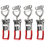 4PCS Stainless Steel Locks with Adjustable Buckles, Horizontal Clamp, 1
