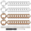 40Sets Bier Flasche Opener Einsätze Kits Runde DIY Hardware Kit mit Scr 1