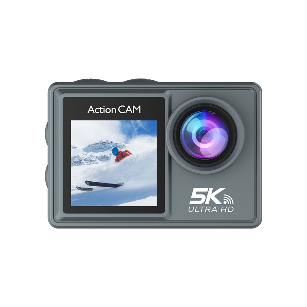 5K 30Fps Action Camera With Wifi Remote Control Electronic Image Stabi Gray/Black 4852461776804