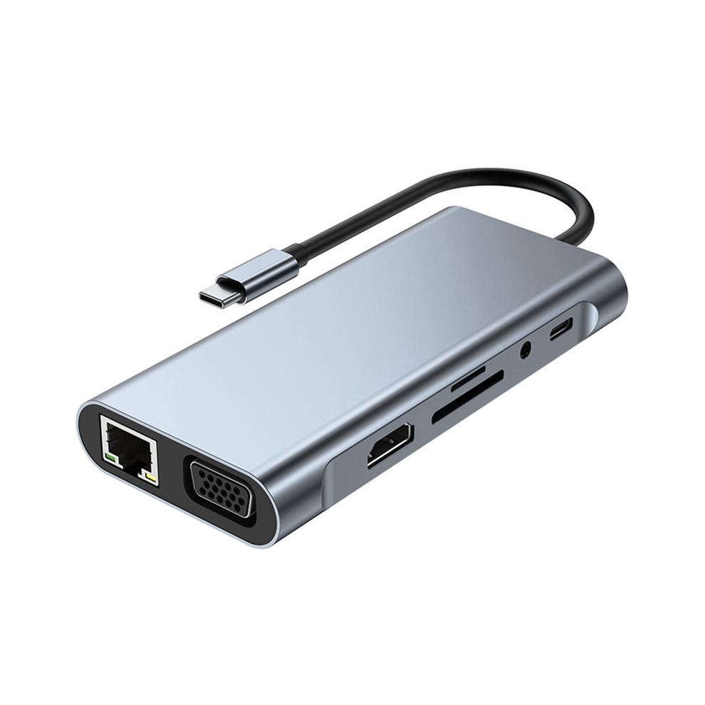 11 In 1 Type C Dock Usb Hub 3.0 Splitter Multiport Adapter 4K -Compati 4852461777054