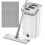 Lazy Flat Floor Mops and Bucket Set Cleaning System with Washable Micr 2