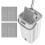 Lazy Flat Floor Mops and Bucket Set Cleaning System with Washable Micr 4