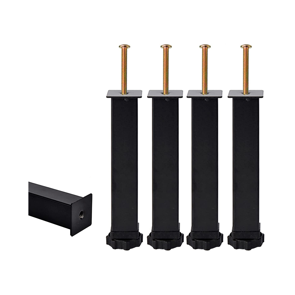 Photos - Other Furniture 4Pcs Metal Furniture Support Legs, Adjustable Height 20 to 22cm Heavy