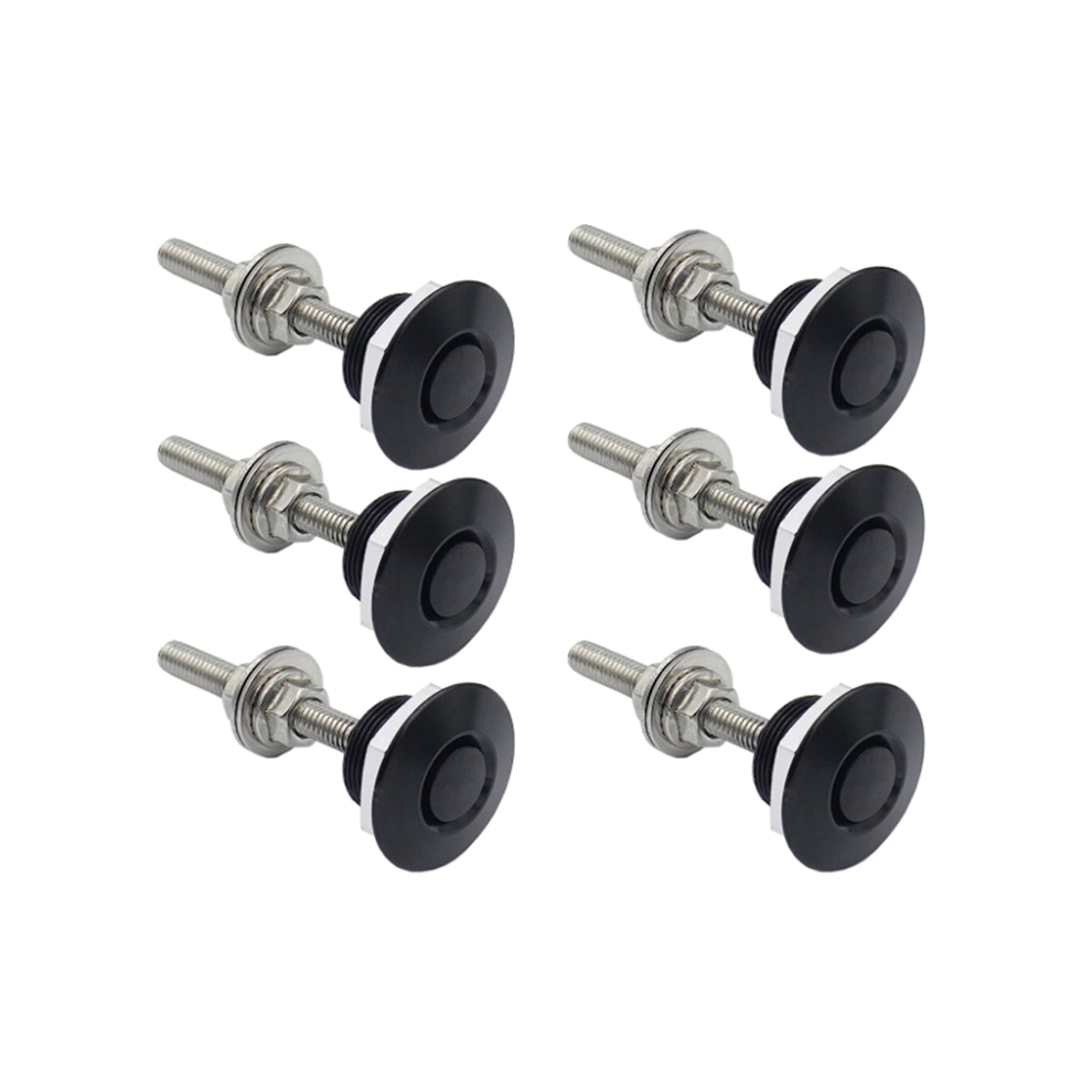 6Set 1.25Inch Aluminum Vehicle Hood Pins-Quick Release Lock Latch Bump 4852461780801