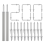 200 Pcs Double-Head Skirting Thread Seamless Nail,Rust-Proof No Trace 2