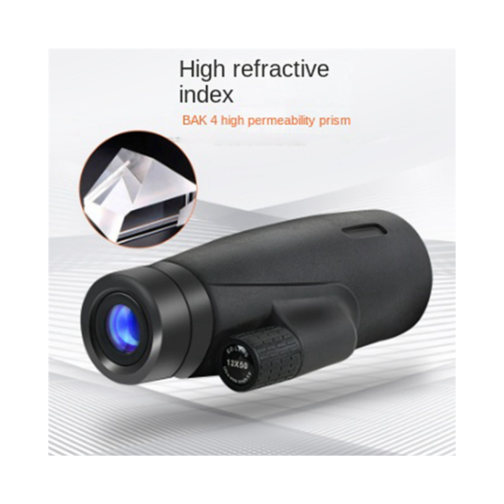 Binocolo Ad Alta Definizione 12X50 Con Messa A Fuoco Intelligente, Portatile A Lunga Distanza-image