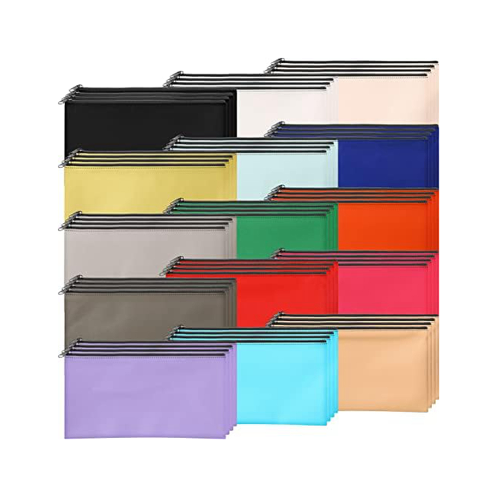 60Er-Pack Geldbeutel Mit ReißVerschluss, Bankeinzahlung, GroßPackung FüR Bargeld, GeldböRse, MüNze P-image