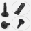 Metal Screws Self Tapping,120P Stainless Steel Set Assorted Flat Head 5