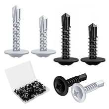 Metal Screws Self Tapping,120P Stainless Steel Set Assorted Flat Head