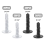 Metal Screws Self Tapping,120P Stainless Steel Set Assorted Flat Head 3