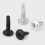 Metal Screws Self Tapping,120P Stainless Steel Set Assorted Flat Head 4