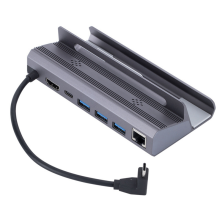 6-i-1 USB-C Hub Dockingstation til -KOMPATIBEL 4K60Hz RJ45 PD100W Doc