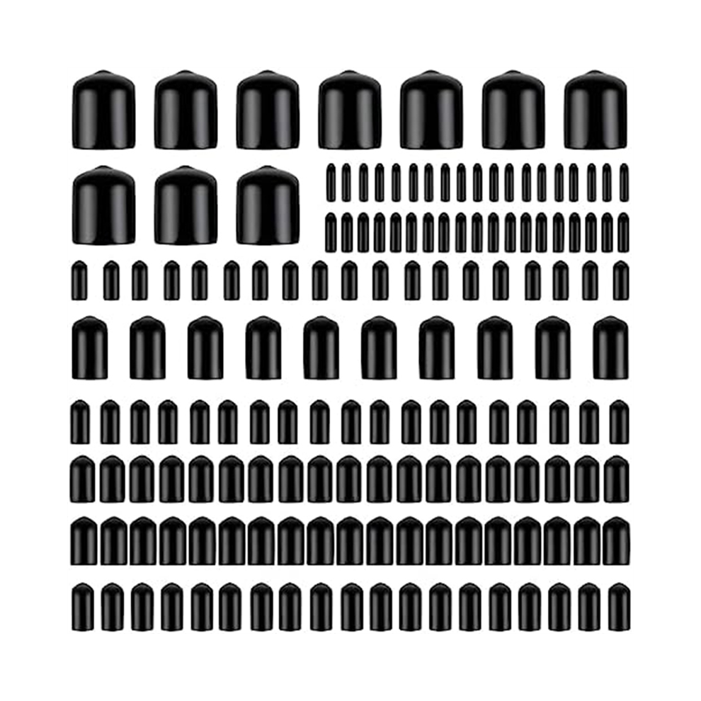 160Pcs Assorted Size Rubber End Caps, Flexible Screw Thread Protector 4852461785615