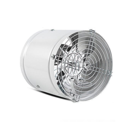 Exaustores de tubo de 6 polegadas Ventilador de ar Ventilação de metal Branco