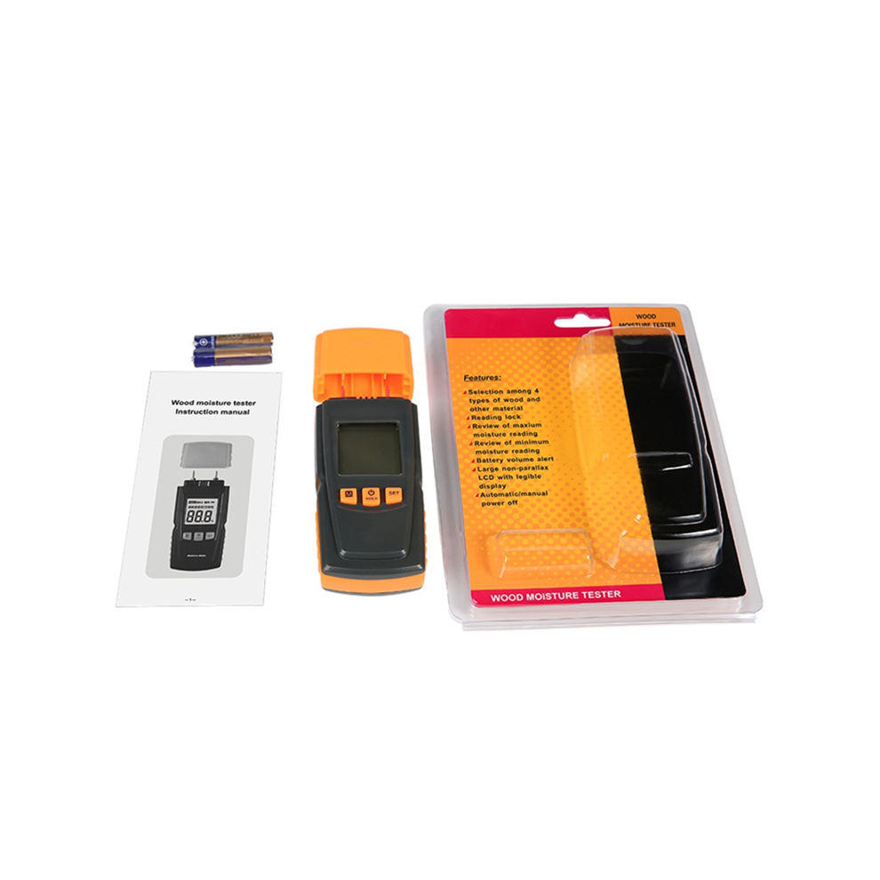 Probador De Humedad De Madera Dispositivo De MedicióN De Humedad HigróMetro EléCtrico Digital-image