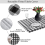 3 Pcs Fitted Tablecloth for Table,Stretch Waterproof Elastic Vinyl Pic 6