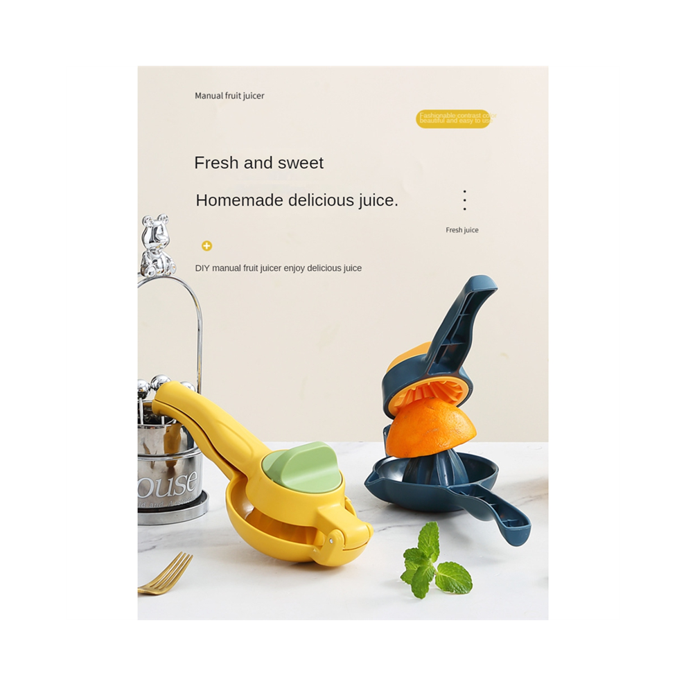 Manual Lemon Squeezer Hand Pressure Plastic Juicer for Fruit Kitchen T-image-OPC-PJPXZNK-NEW