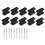 10 Pack Square Black Cabinet Knobs Drawer Dresser Handles for Cupboard 2