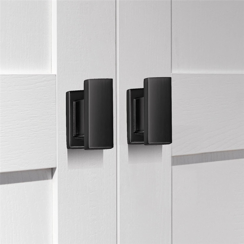 10 Pack Square Black Cabinet Knobs Drawer Dresser Handles for Cupboard 2
