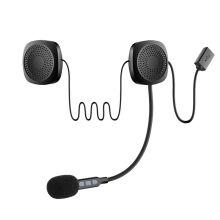 Trådløst Bluetooth-headset til motorcykelhjelm, højttalere, øretelefoner, hænder-F