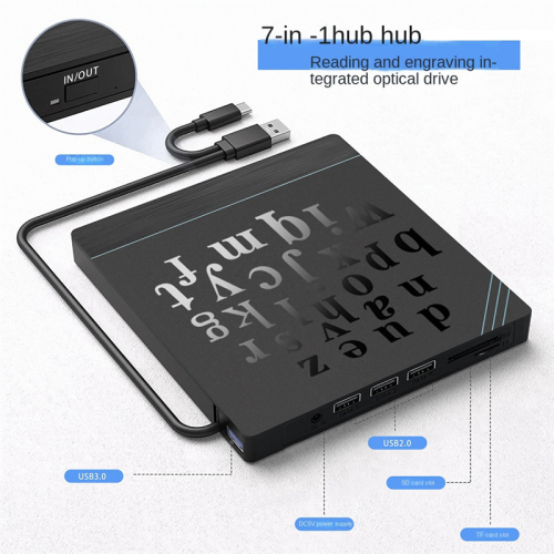 External DVD Optical Drive Laptop Desktop Universal Multifunction CD B 1