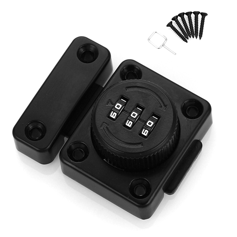 Cabinet Door Latch Keyless Combination Lock Mechanical 3-Digit Passcod 4852461797663