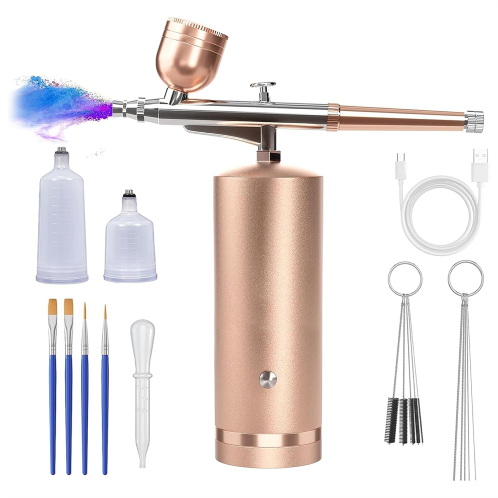 Typecat Airbrush Kit With Compressor - Rechargeable Cordless Non-Clogging High