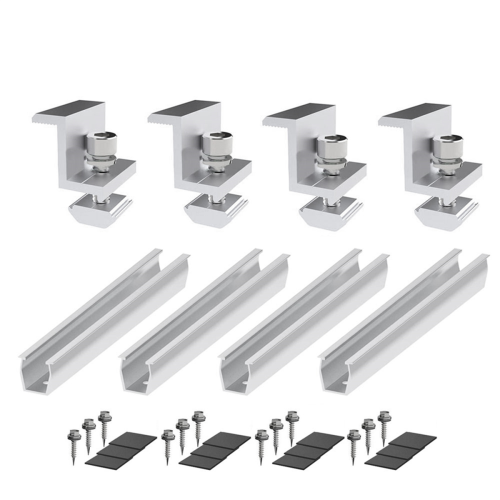 Solar Panel Mount Bracket Photovoltaic Rail Fastening Module with Mid
