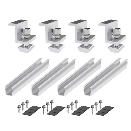 Solar Panel Mount Bracket Photovoltaic Rail Fastening Module with Mid