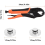 Heavy-Duty Snap Fastener Pliers Adjustable Tool with Three Dies for Le 5