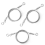 3Pcs Adjustable Wire Ropes with Hooks, Stainless Steel Picture Hanging 1