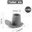 Walker Ski Glides, 4 pezzi, piedini di ricambio per scivoli resistenti 3