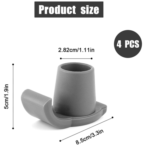 Walker Ski Glides, 4 pezzi, piedini di ricambio per scivoli resistenti 2