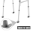 Walker Ski Glides, 4 pezzi, piedini di ricambio per scivoli resistenti 6