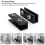 Window Locks,4 PCS Sliding Adjustable Perfect for Vertical and Doors G 3