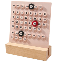 Schreibtischkalender aus Holz, Retro, für Zuhause, einzigartige Geschenke, Monats- und Datumsanzeige, Dekoration