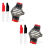 2PCS Golf Ball Liner, Alignment Marker, 3 Line, Line Drawing Tool(Red) 2