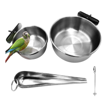 stück Edelstahl Vogel Fütterung Schüssel Tassen, Feeder Papagei Lebensmittel Wa