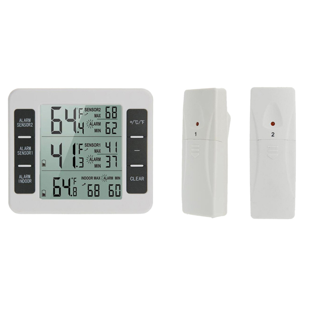 Lcd Digital Thermometer Hygrometer Indoor Outdoor Temperature Humidity 4852461707259