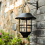 2Pcs Solar Lantern Outdoor Decorative Wall with Hooks Waterproof Metal 8